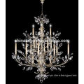Luxury and empire furnitture design crystal brass chandelier lighting for saloon/coffee shop equipment supply
